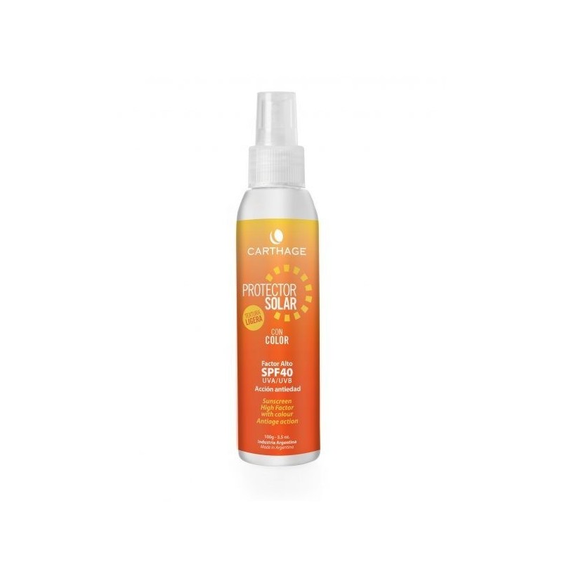 Protector Solar textura ligera con color SFP 40 100 ml Carthage