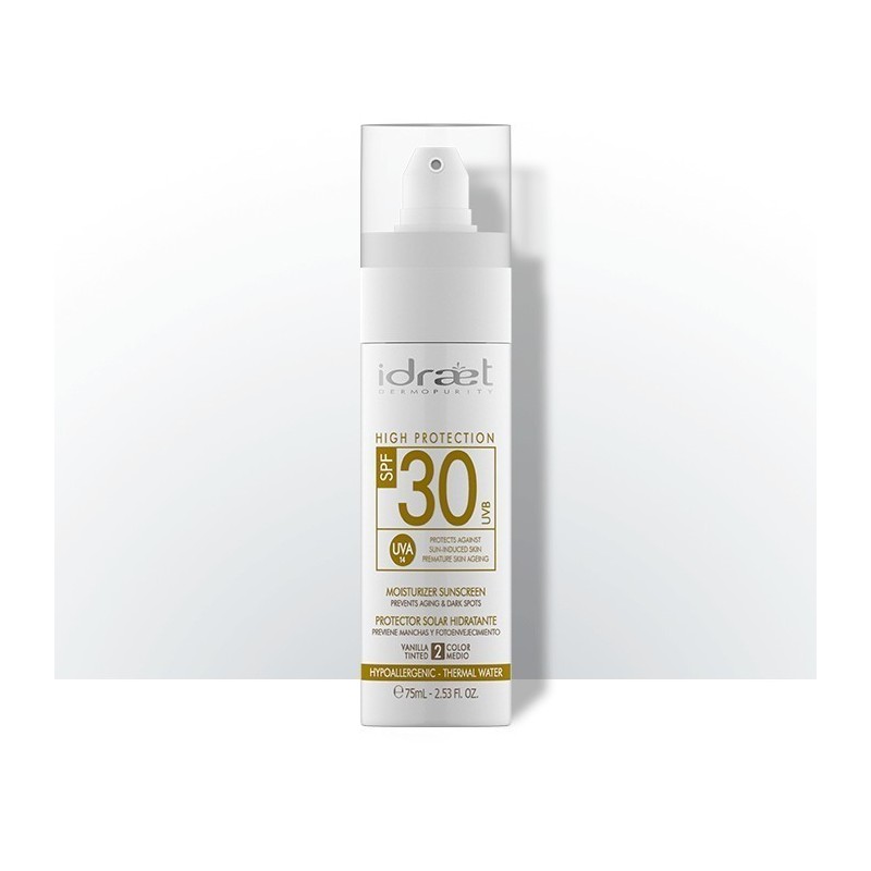 Crema protector solar SPF 30 Tono medio vainilla 75 ml Idraet Crema protector solar SPF 30 Tono medio vainilla 75 ml Idraet