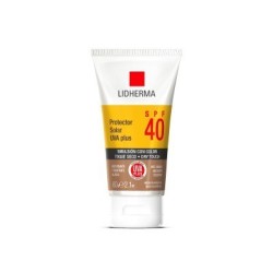 Protector Solar UVA PLUS SPF 40  color 60 gr Toque seco Lidherma