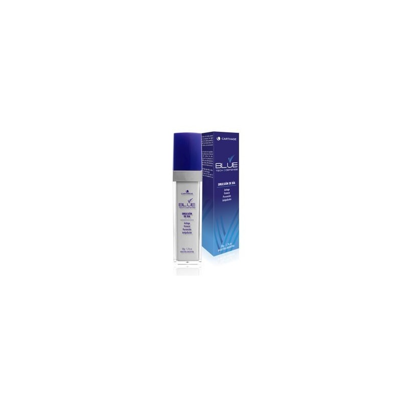 Emulsión hidratante con color Blue tech DIA 50 Gr Carthage