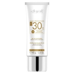 Crema protector solar SPF 30 sin color facial 45 gr Idraet