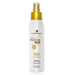 Protector solar toque seco SFP 55 sin color 100 ml Carthage