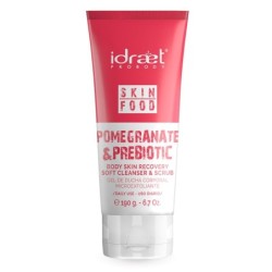 Gel de ducha POMEGRANATE & PREBIOTIC & SCRUB corporal 200 ml Idraet