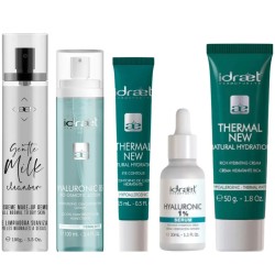 KIT FACIAL HIDRATACIÓN Y CUIDADO COMPLETO IDRAET – 5 PASOS
